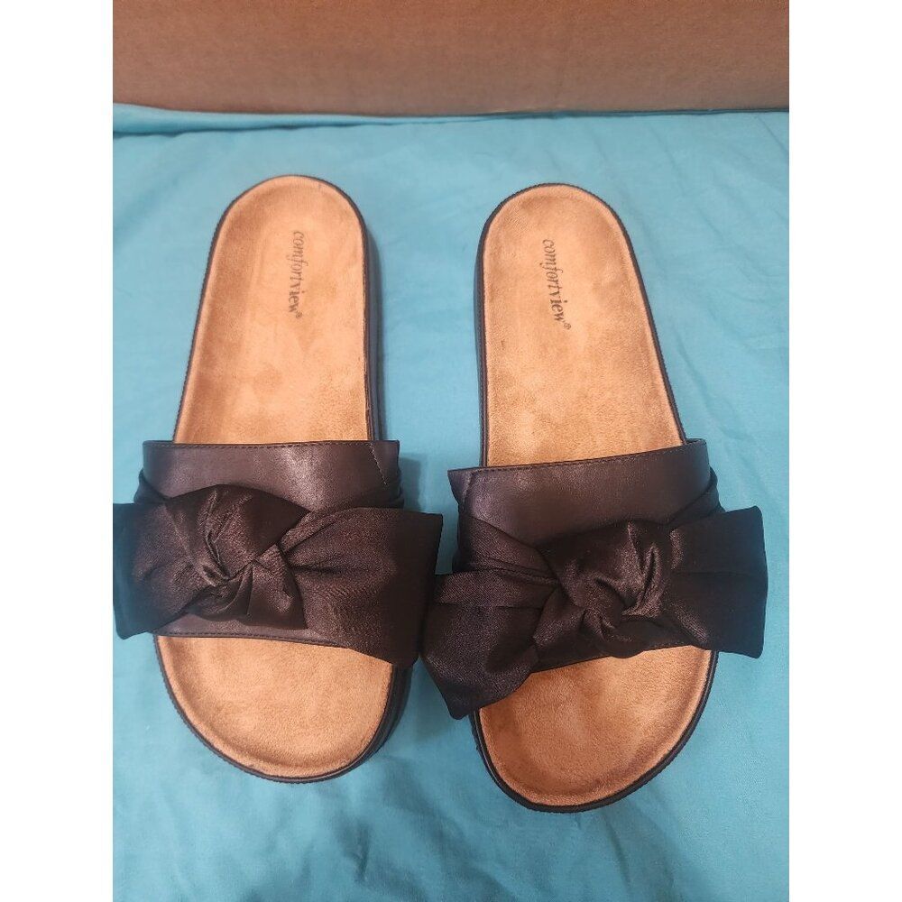 Comfortview Women's Size 10W The Stassi Footbed Sandals - Picture 2 of 6
